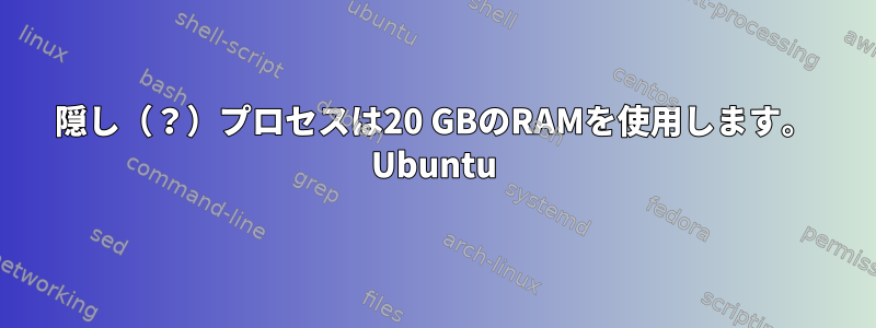 隠し（？）プロセスは20 GBのRAMを使用します。 Ubuntu