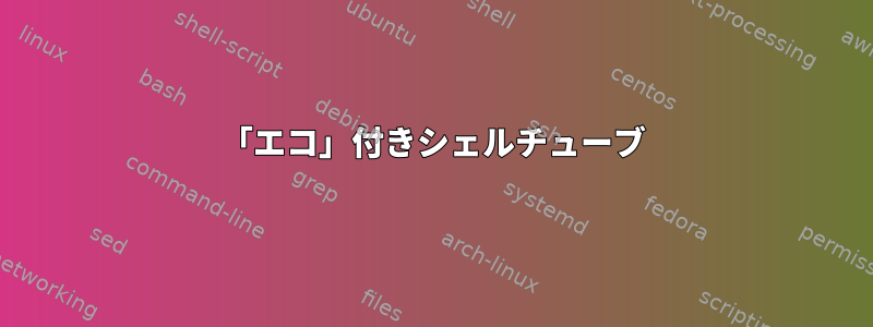 「エコ」付きシェルチューブ