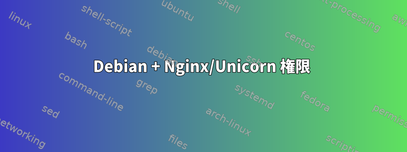 Debian + Nginx/Unicorn 権限