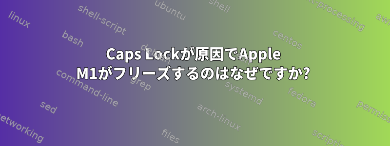 Caps Lockが原因でApple M1がフリーズするのはなぜですか?