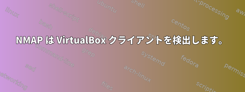 NMAP は VirtualBox クライアントを検出します。