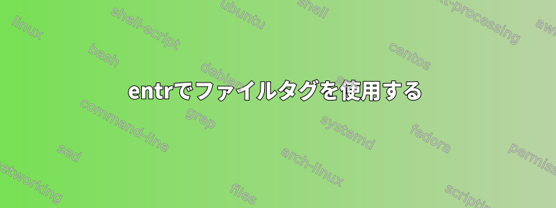 entrでファイルタグを使用する