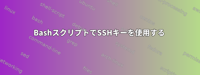 BashスクリプトでSSHキーを使用する