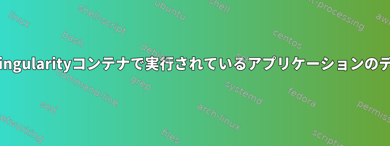 IDEのSingularityコンテナで実行されているアプリケーションのデバッグ