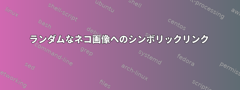 ランダムなネコ画像へのシンボリックリンク