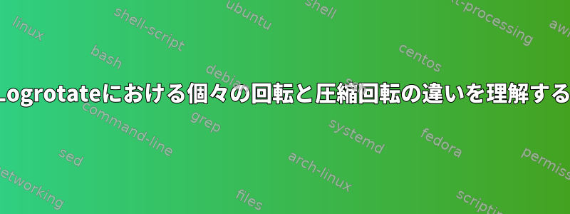 Logrotateにおける個々の回転と圧縮回転の違いを理解する