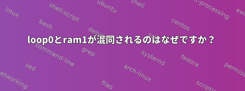 loop0とram1が混同されるのはなぜですか？