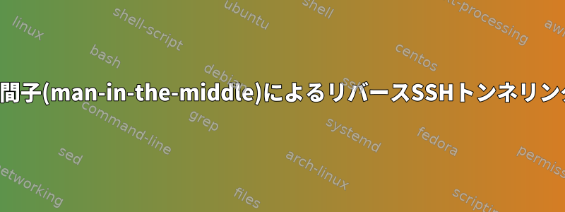 中間子(man-in-the-middle)によるリバースSSHトンネリング