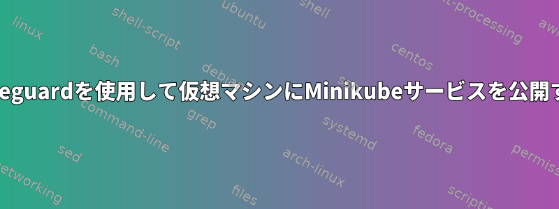 Wireguardを使用して仮想マシンにMinikubeサービスを公開する