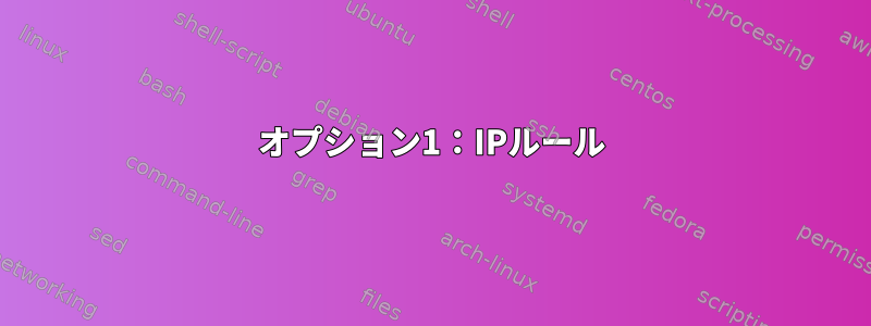 オプション1：IPルール