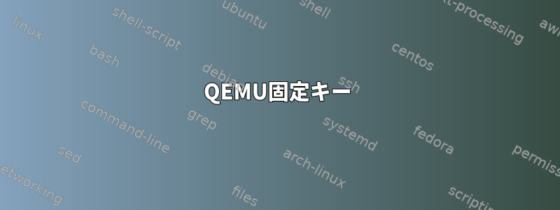 QEMU固定キー