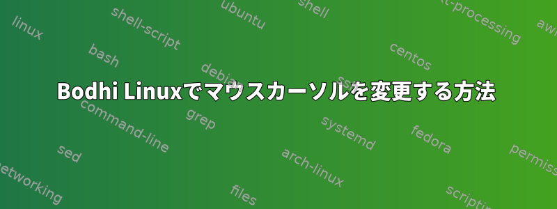 Bodhi Linuxでマウスカーソルを変更する方法