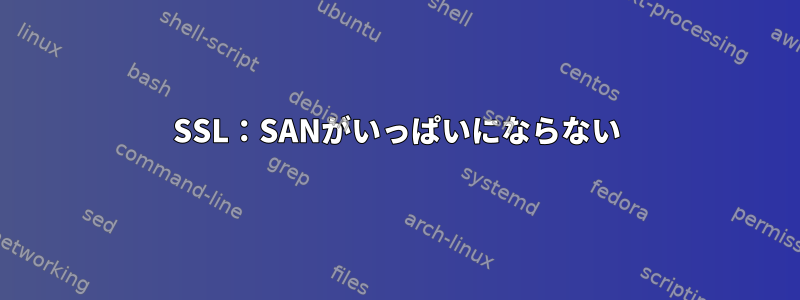 SSL：SANがいっぱいにならない