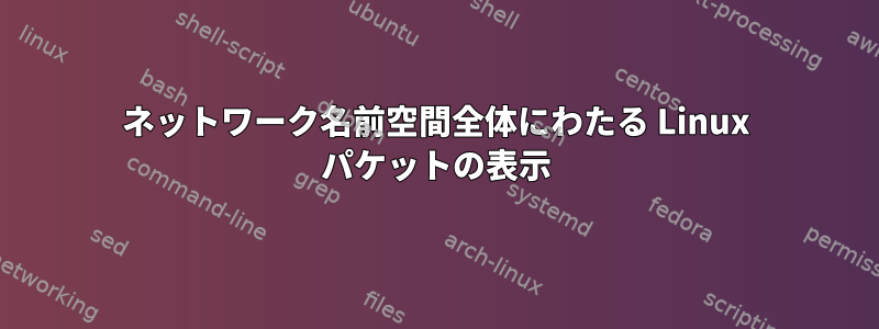 ネットワーク名前空間全体にわたる Linux パケットの表示