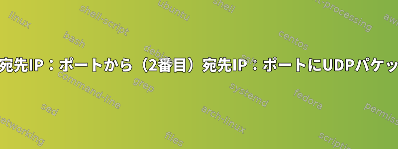 nftables：特定の宛先IP：ポートから（2番目）宛先IP：ポートにUDPパケットを複製します。