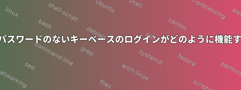 2つのホスト間でパスワードのないキーベースのログインがどのように機能するかを理解する