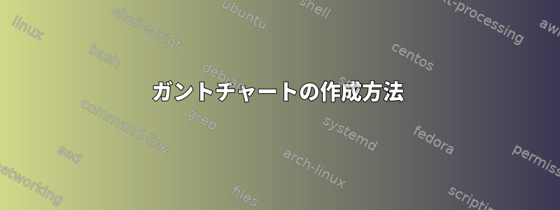 ガントチャートの作成方法