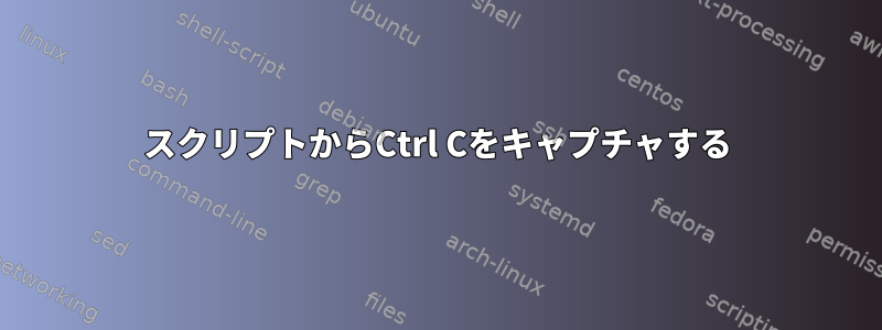 スクリプトからCtrl Cをキャプチャする