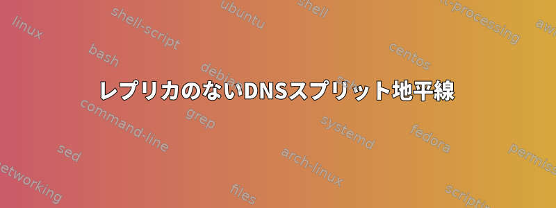 レプリカのないDNSスプリット地平線