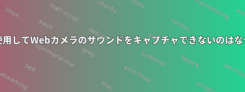 PARECを使用してWebカメラのサウンドをキャプチャできないのはなぜですか？