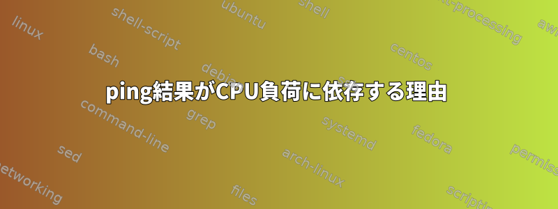 ping結果がCPU負荷に依存する理由