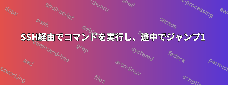 SSH経由でコマンドを実行し、途中でジャンプ1