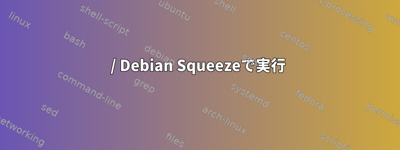 / Debian Squeezeで実行