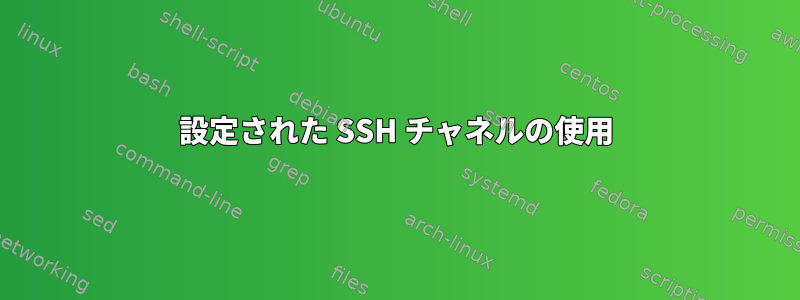 設定された SSH チャネルの使用