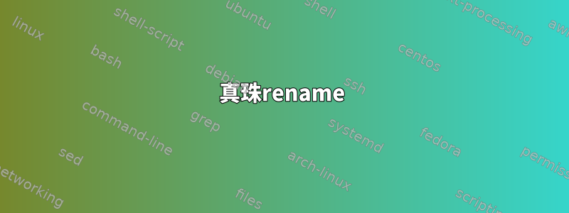 真珠rename