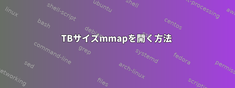 TBサイズmmapを開く方法