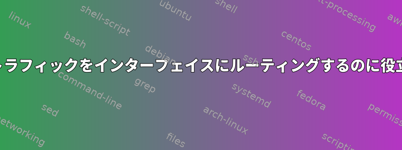 外部着信トラフィックをインターフェイスにルーティングするのに役立ちます。