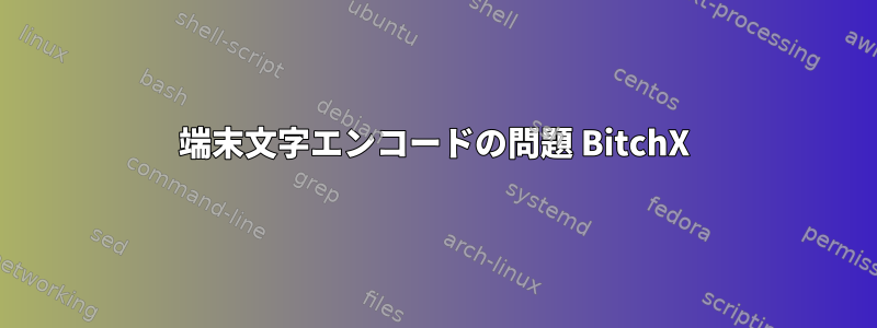 端末文字エンコードの問題 BitchX