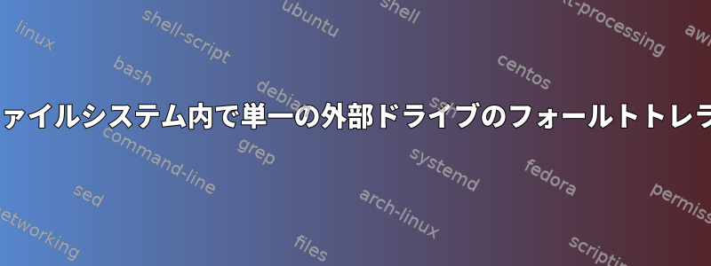 raid5などの追加のECCデータを保持しますが、ファイルシステム内で単一の外部ドライブのフォールトトレランスを作成するファイルシステムはありますか？