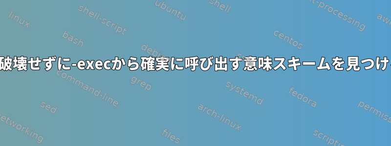 両方のインスタンスを破壊せずに-execから確実に呼び出す意味スキームを見つけることはできますか？