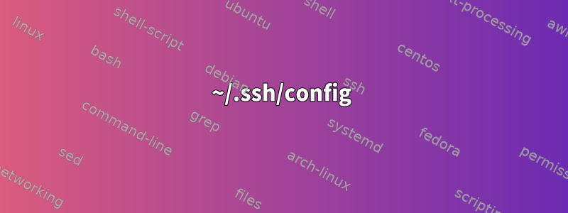 ~/.ssh/config