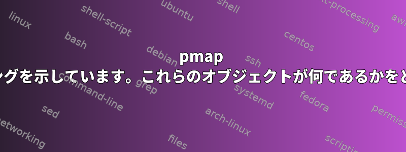 pmap は「他のオブジェクト」のマッピングを示しています。これらのオブジェクトが何であるかをどうやって知ることができますか？