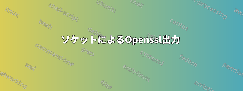 ソケットによるOpenssl出力