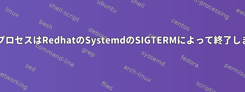 JavaプロセスはRedhatのSystemdのSIGTERMによって終了します。