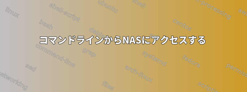 コマンドラインからNASにアクセスする