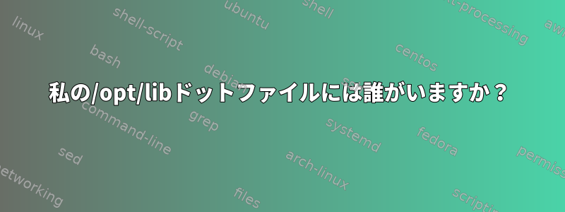 私の/opt/libドットファイルには誰がいますか？