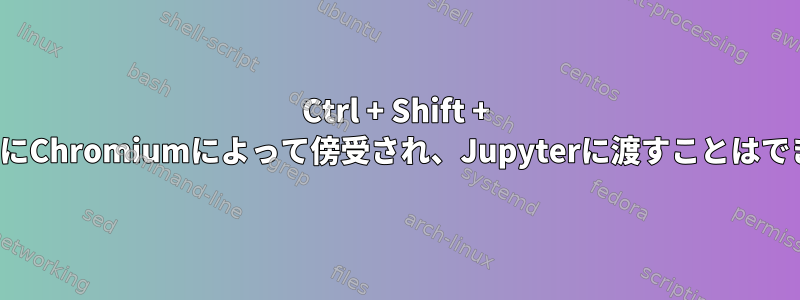 Ctrl + Shift + Mは明らかにChromiumによって傍受され、Jupyterに渡すことはできません。