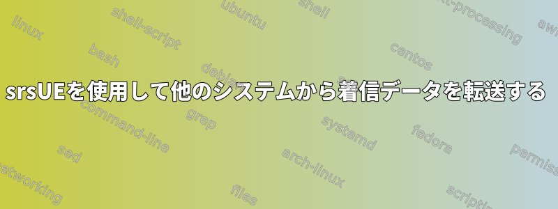 srsUEを使用して他のシステムから着信データを転送する