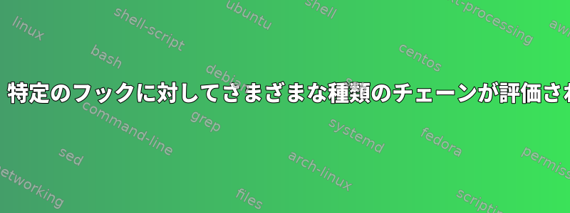 nftables：特定のフックに対してさまざまな種類のチェーンが評価されますか？