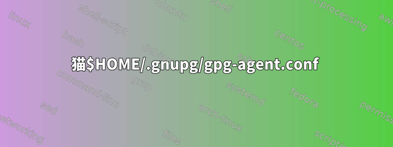 猫$HOME/.gnupg/gpg-agent.conf