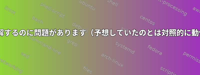 iptableを理解するのに問題があります（予想していたのとは対照的に動作します）。