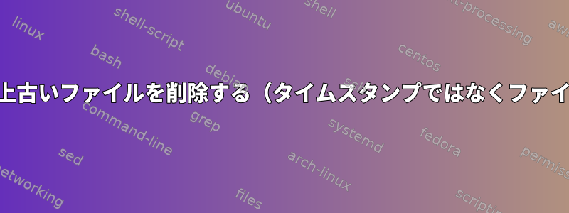 UNIXで5日以上古いファイルを削除する（タイムスタンプではなくファイル名の日付）