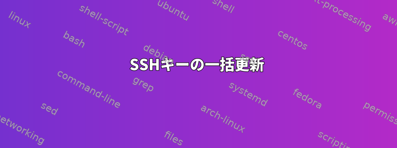 SSHキーの一括更新