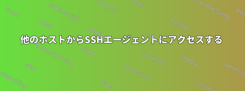 他のホストからSSHエージェントにアクセスする