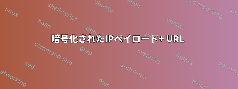 暗号化されたIPペイロード+ URL