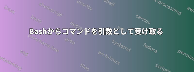 Bashからコマンドを引数として受け取る